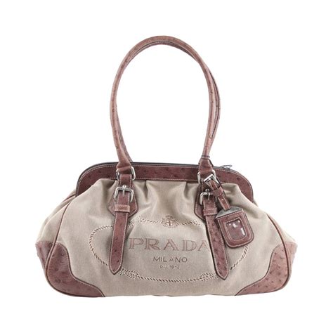 prada beige cloth bag